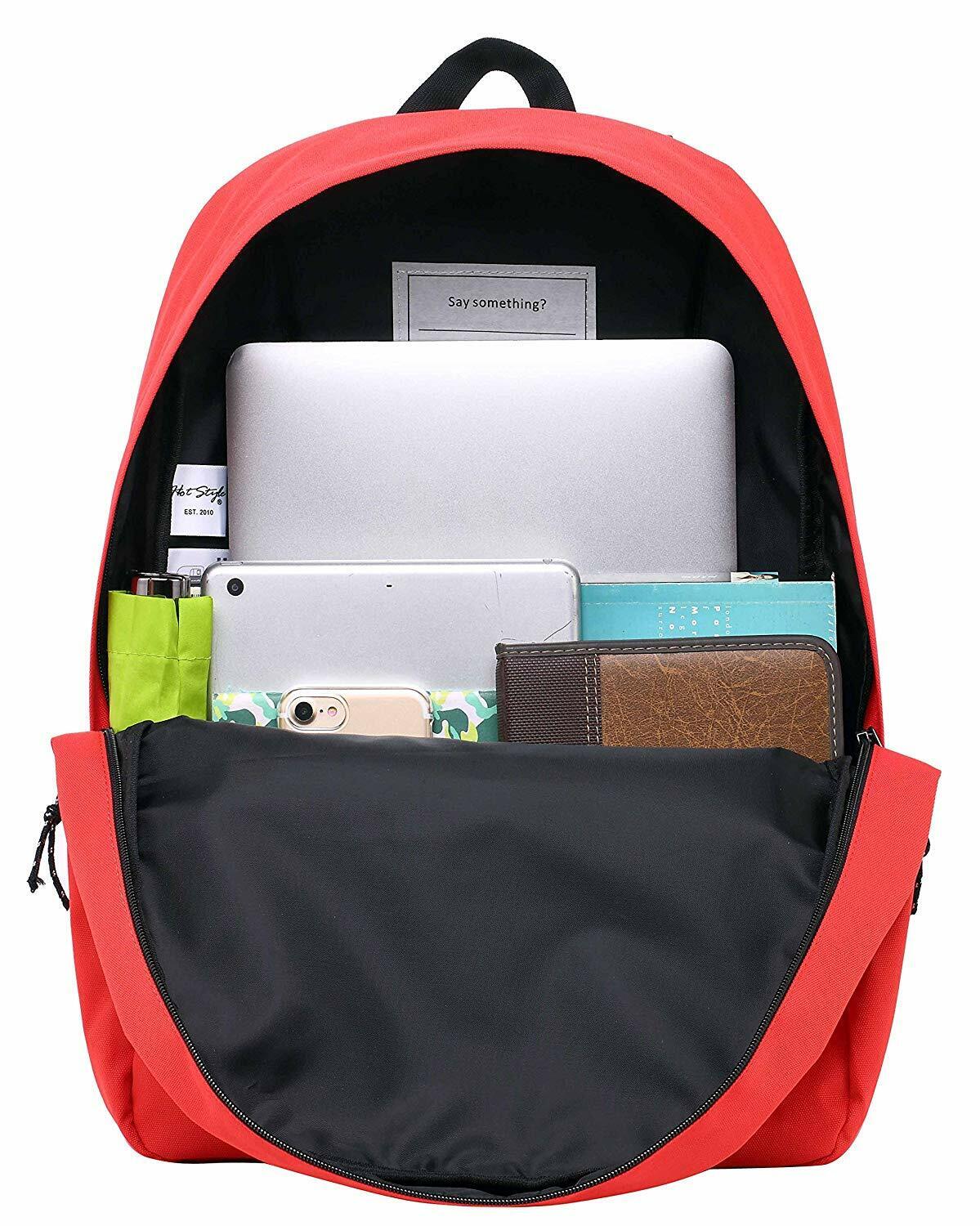 SIMPLAY Classic School Backpack Bookbag, 17"x12.5"x5",Assorted Colors and Prints