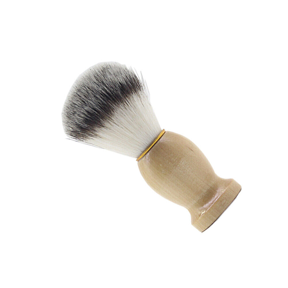 US 2-4 Pc Shaving Brush Perfect Shave Barber Hard Wooden Handle Badger Hair Soft