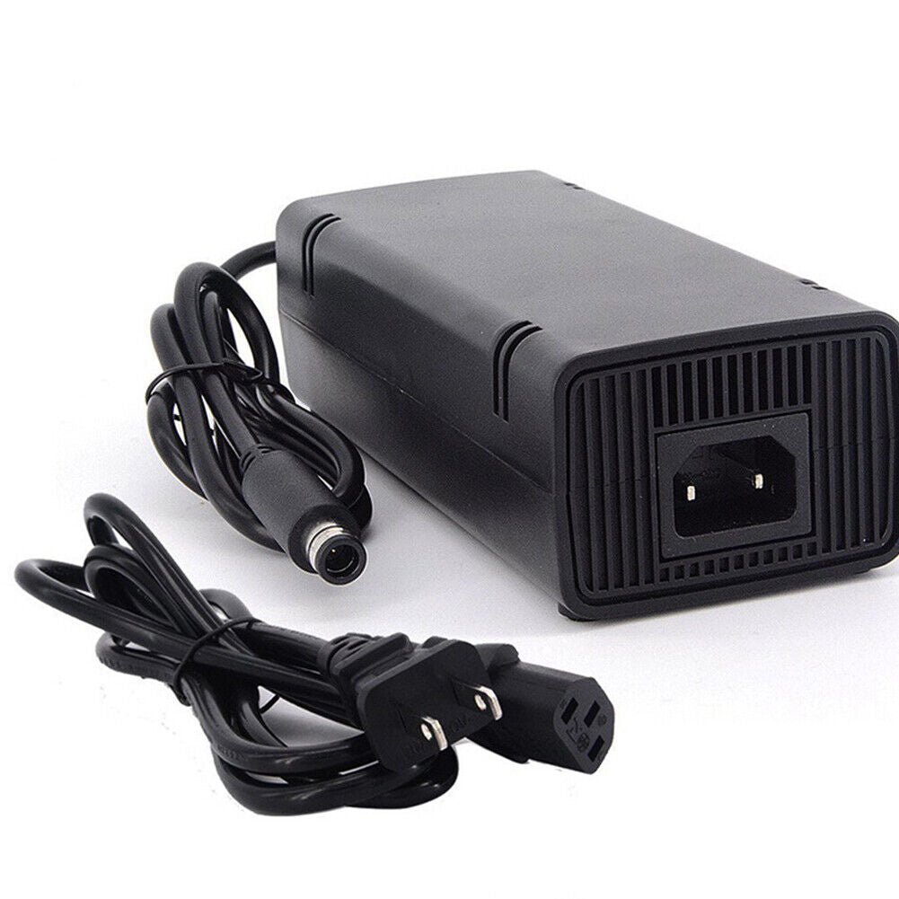 US Microsoft Xbox 360 SLIM AC Power Supply Brick Charger Adapter Cable Cord
