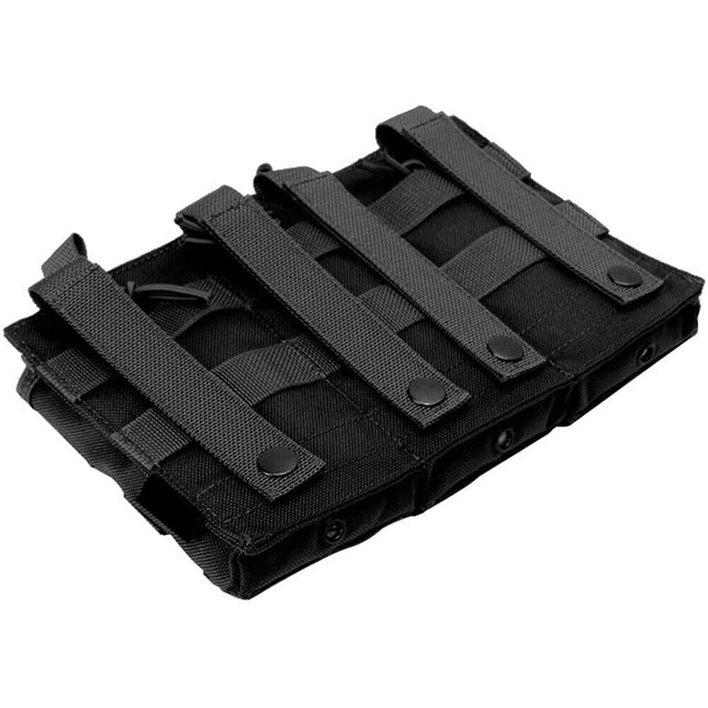 US Tactical Molle Triple Magazine Pouch Nylon Open 5.56 .223 Rifle Mag Holder