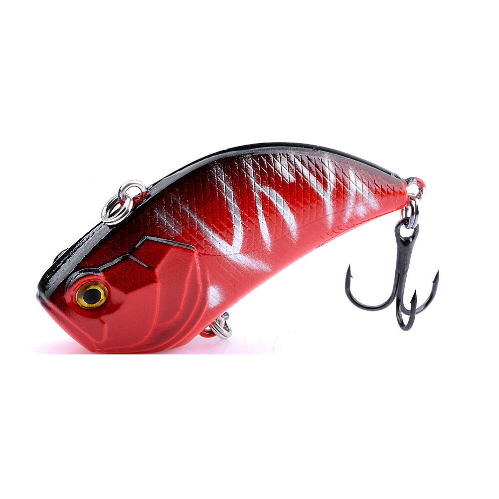 US 5-10 Pc Vibration Crank Bait Fishing Lures 3/4 oz Lipless Crankbait Portable