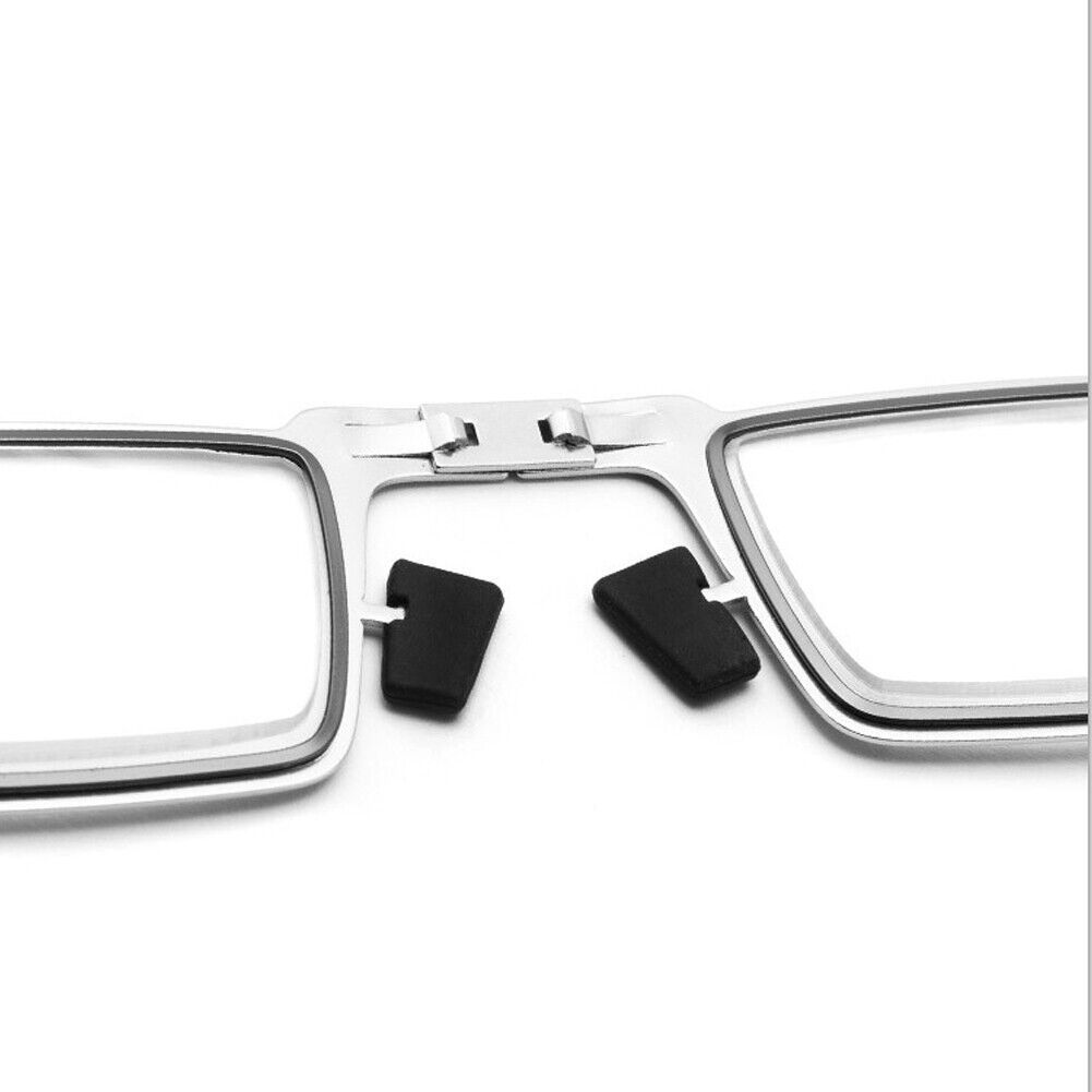 US 2-4Pairs Foldable Light Titanium Material Screwless Anti-Blue Reading Glasses