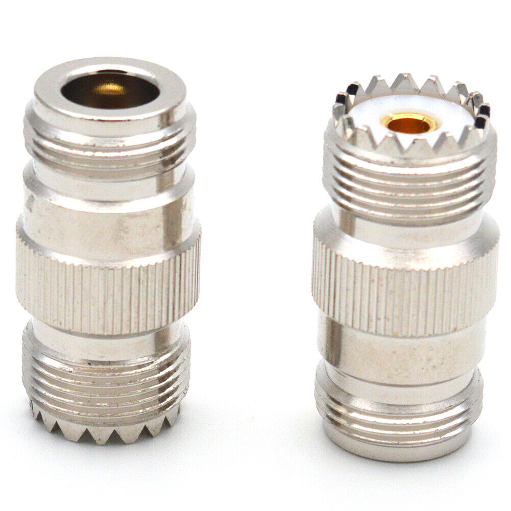 US N-Type Female Jack to SO-239 UHF Female Jack RF Adapter Barrel Connector
