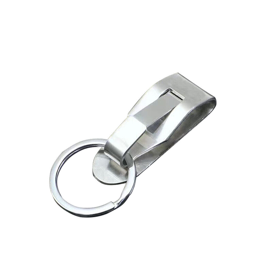 US 1-2 Pack Titanium Carabiner Key Chain Ring Belt Quick Release Detachable Clip