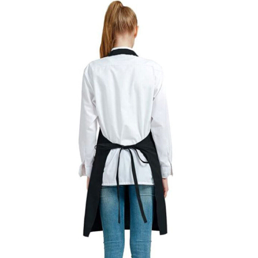 US 2-4 Pc Waterproof Rubber Vinyl Apron with 2 Pockets Dishwashing For Kitchen