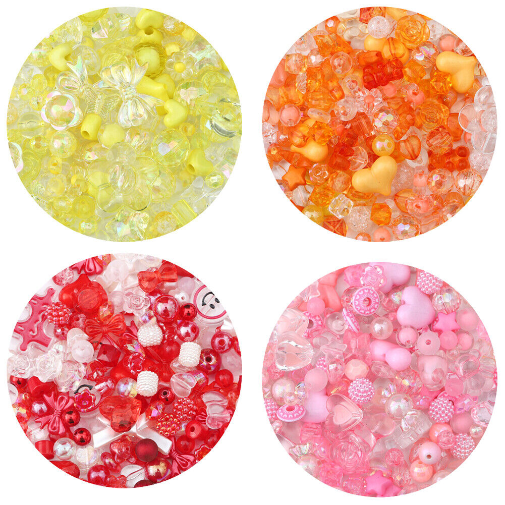 US Fruit Flower Polymer Clay Beads Charm DIY Bracelet Making 120-240g/4.2-8.4oz