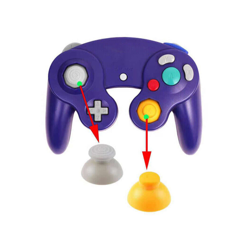 US 20-40Pc For Gamecube Thumbstick Caps Replacement Controller Joystick Rubber