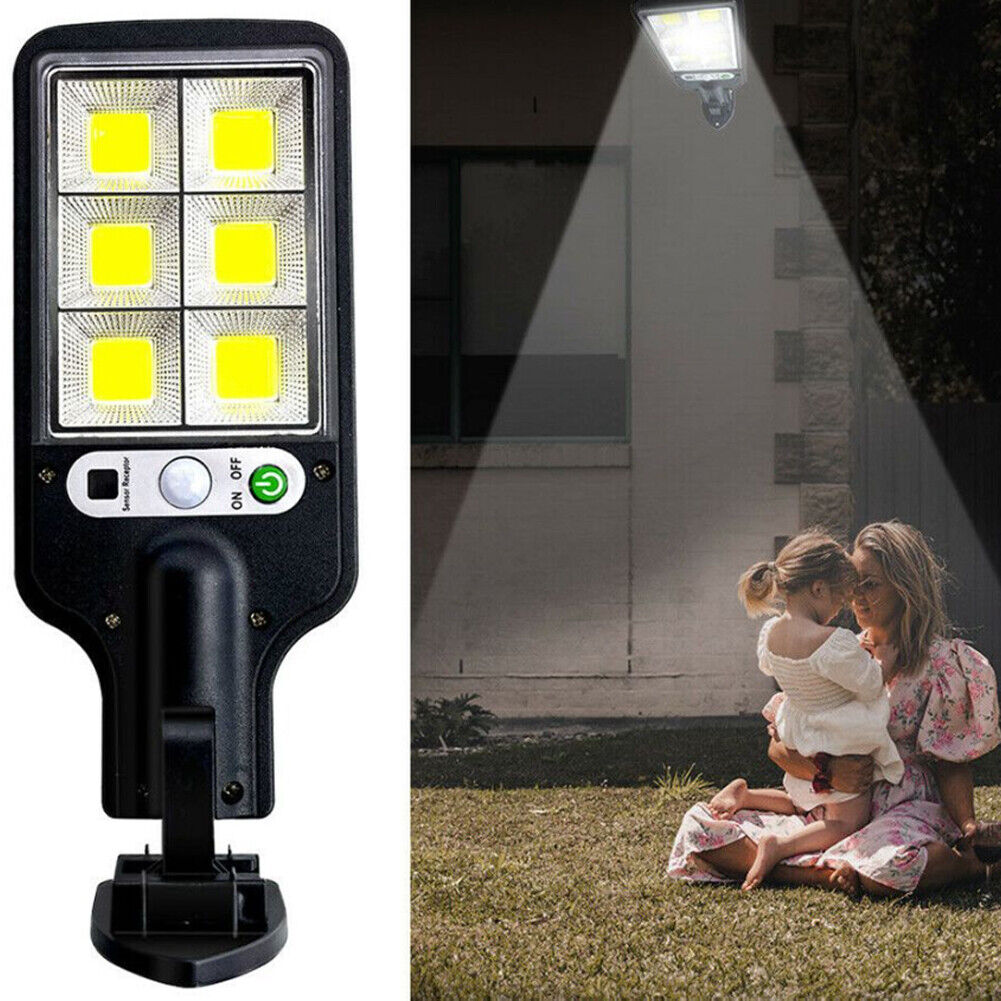 US 1-2 Pc 600W LED Solar Wall Light Motion Sensor Outdoor Security Street Lamp