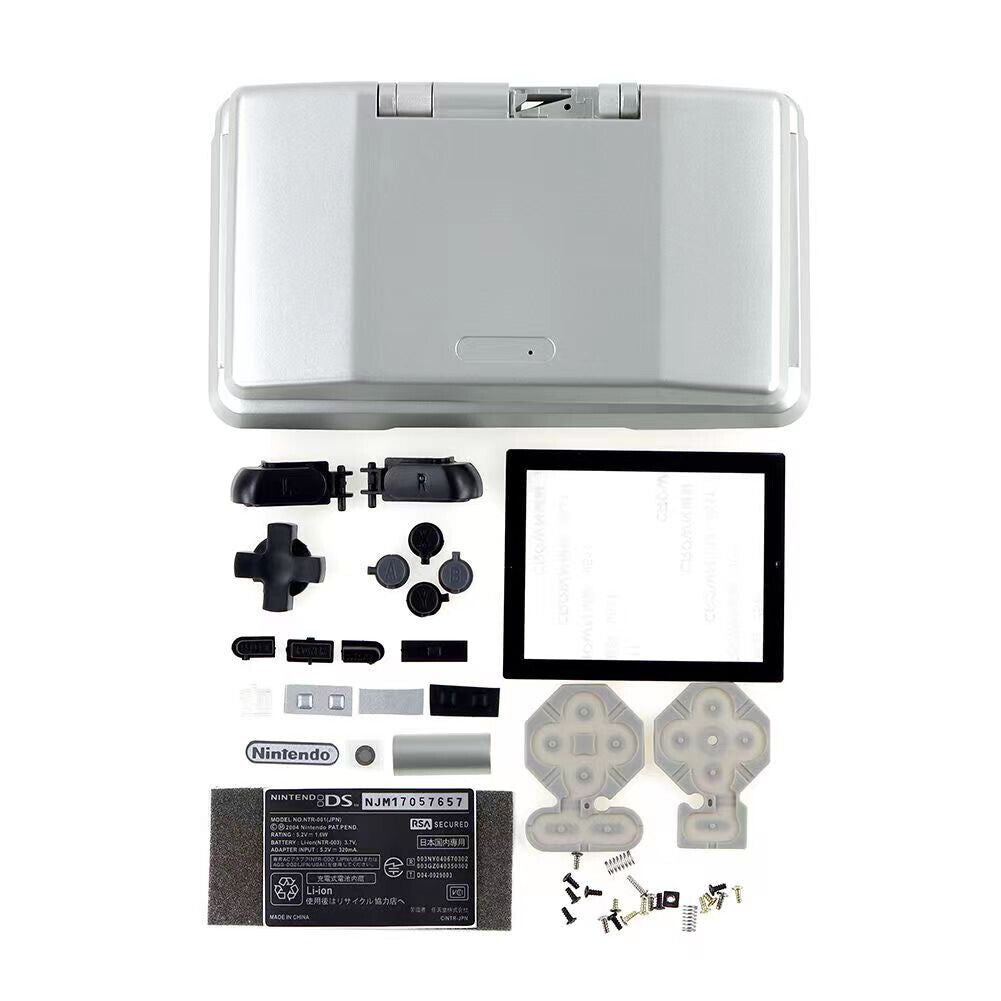 US Shell Housing for Original Nintendo DS Replacement Screen Tools Silver Black