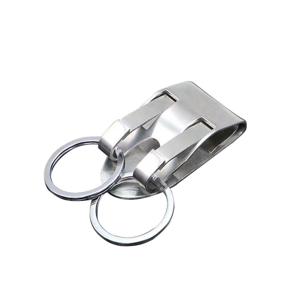 US 1-2 Pack Titanium Carabiner Key Chain Ring Belt Quick Release Detachable Clip