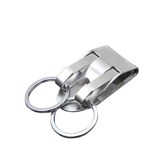 US 1-2 Pack Titanium Carabiner Key Chain Ring Belt Quick Release Detachable Clip