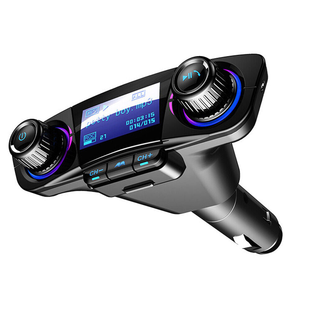 US Bluetooth Car FM Transmitter MP3 Player Hands free Radio Adapter USB Charger