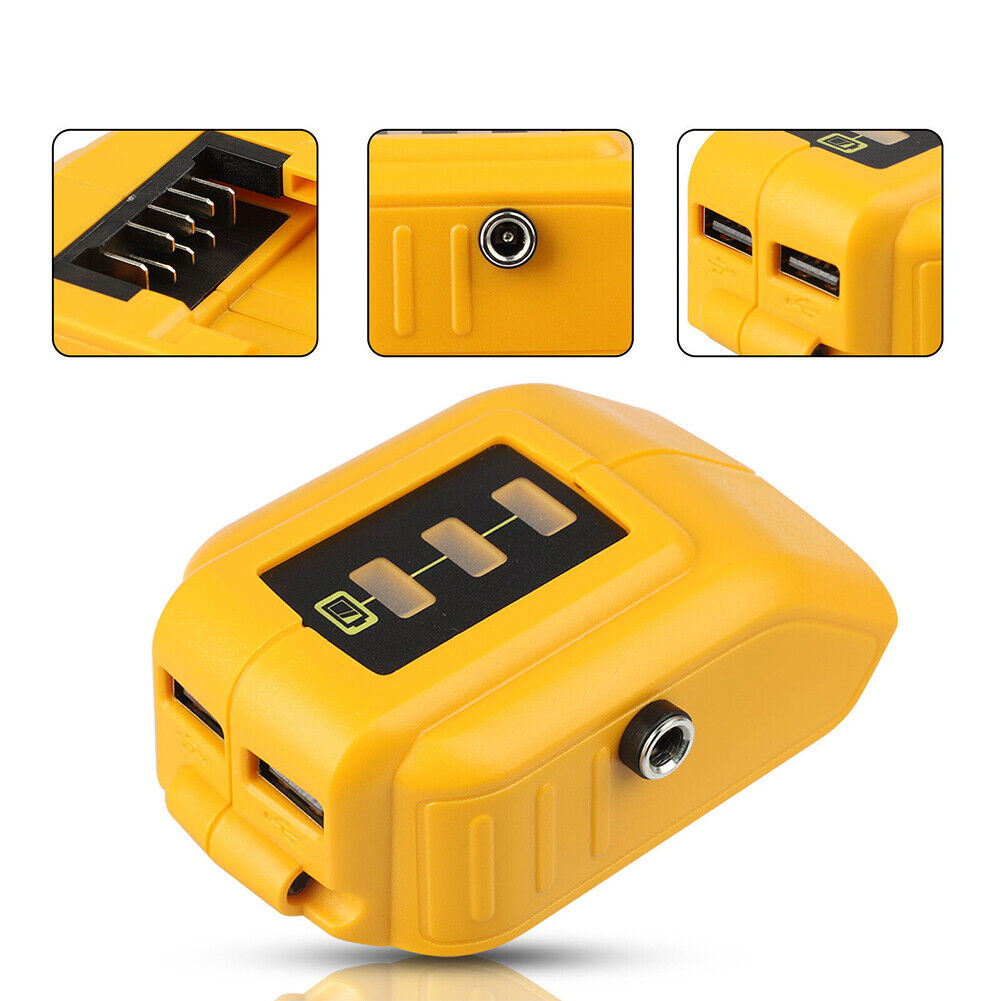 US 2-4 Pack Dual USB Li-ion Battery Charger Adapter for Dewalt 18V 20V MAX XR