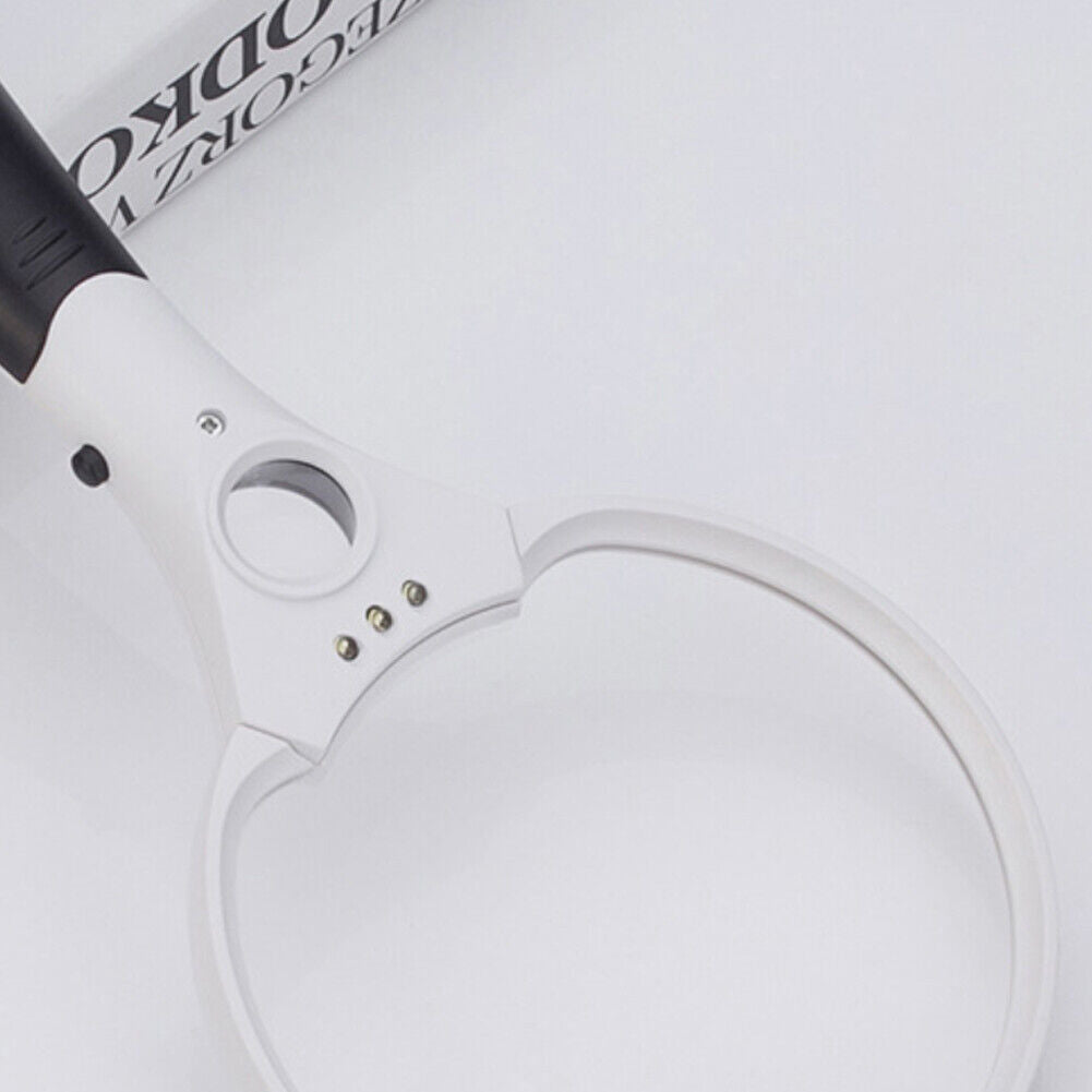 US 1-2 Pack 3 LED Lens Handheld Magnifier Reading Magnifying Glass Jewelry Loupe