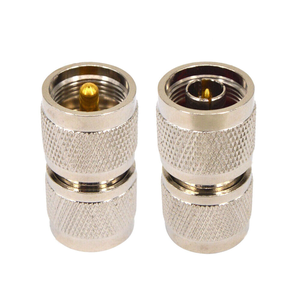 US 1-2 Pack PL259 Male Plug to UHF Male PL-259 RF Coaxial Adapter Connector