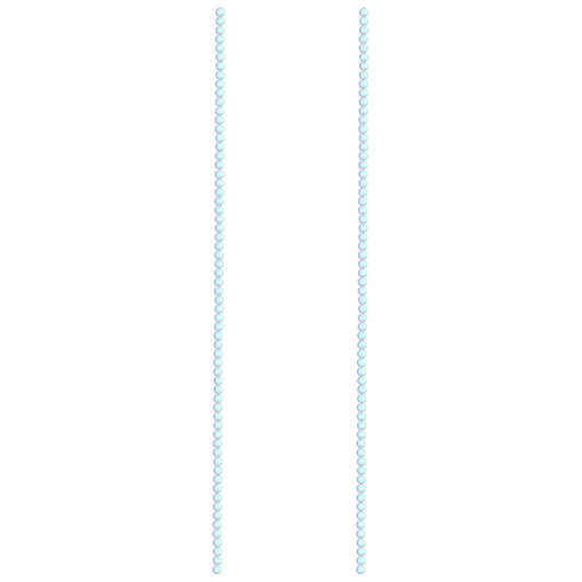 US 1-2 Pc Clear Mystic Mermaid Glass Matte Round Beads 6mm 8mm 10mm 15.5" Strand