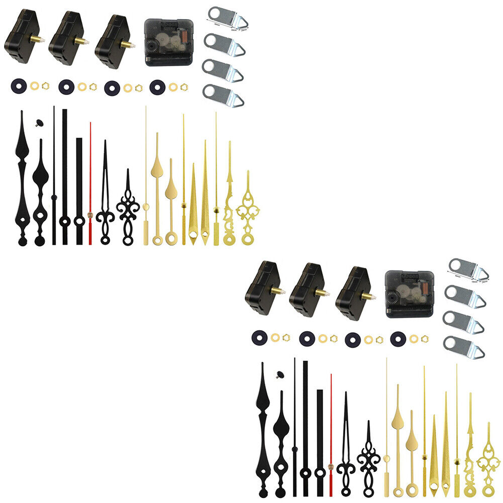 US 1-2 Set DIY Clock Movement Quartz Mechanism Wall Replacement Repair Tool Kit