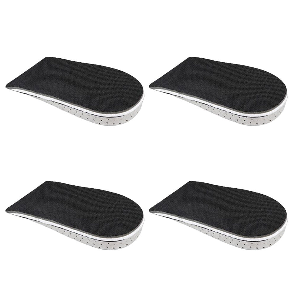 US 2-4 Pairs Men Women Invisible Height Increase Insoles Heel Lift Taller Pad