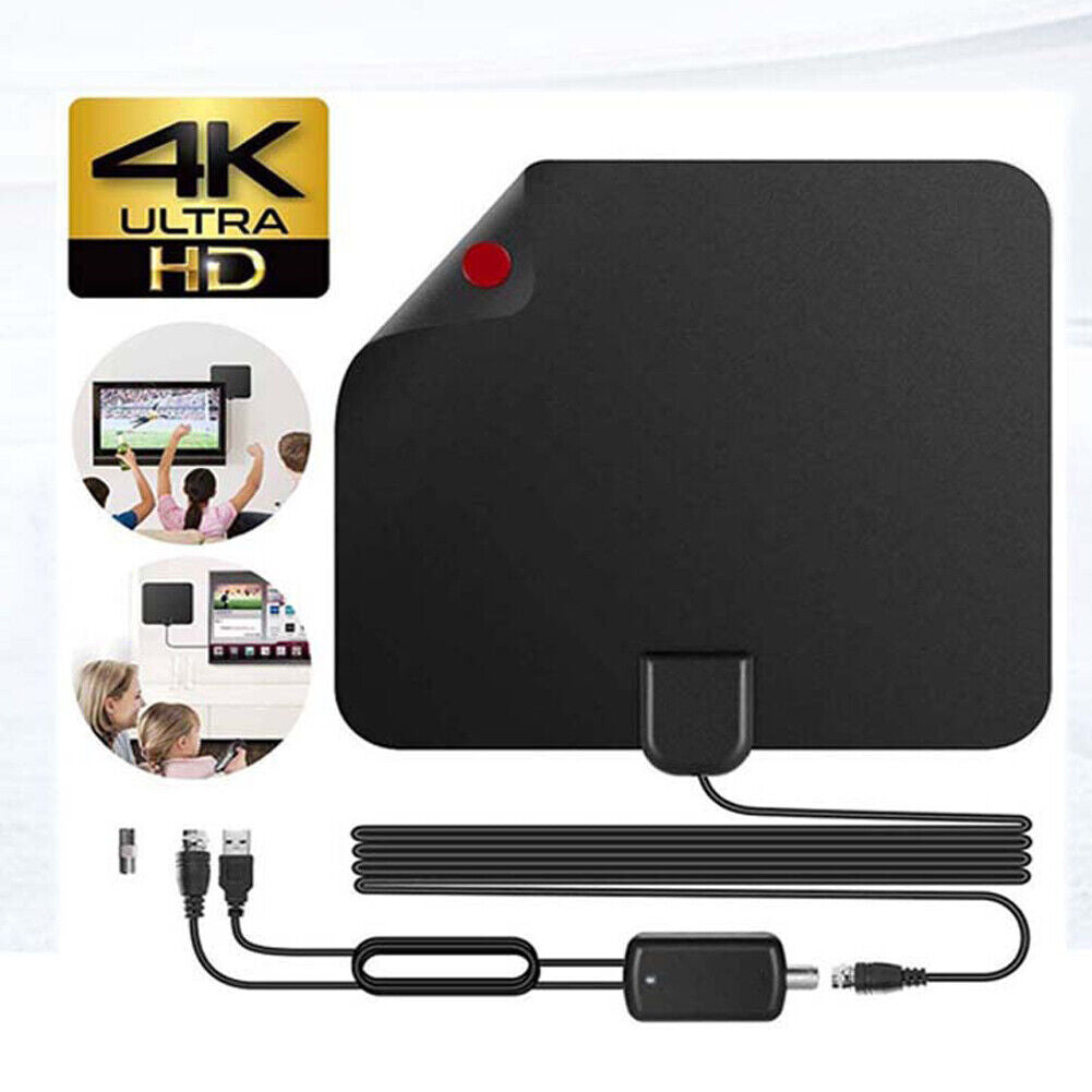 US 1-2 Pcs TV Antenna Newest 4k 1080p HDTV Indoor Digital Amplified Up 3600Miles