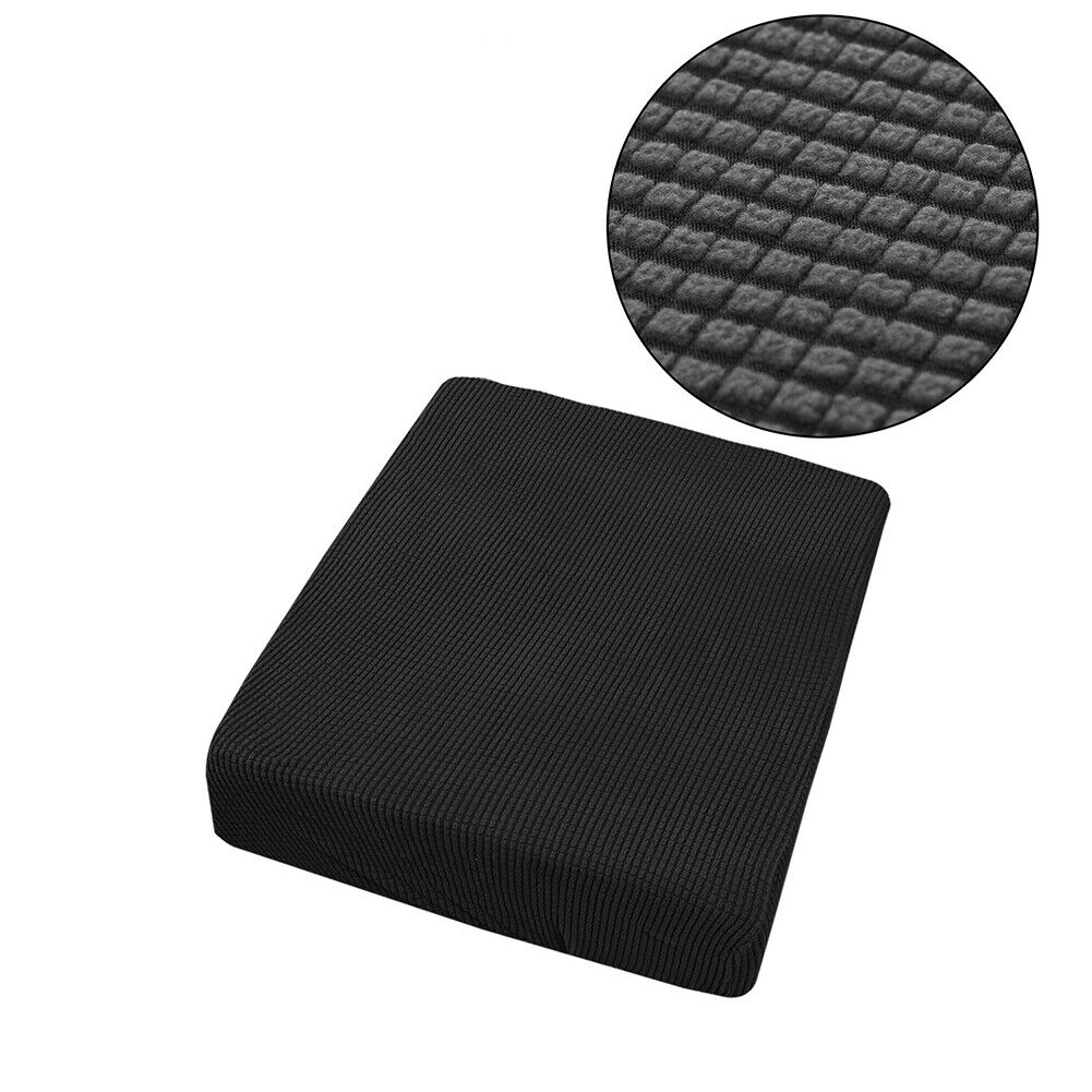 US 2Pc Soft Waffle Pattern Stretch Slipcover Couch Chair Sofa Seat Cushion Cover