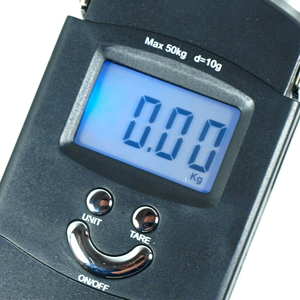 US 2-4 Pc Digital Hanging Scale Comfortable Handle Large Hook Digital LCD Screen