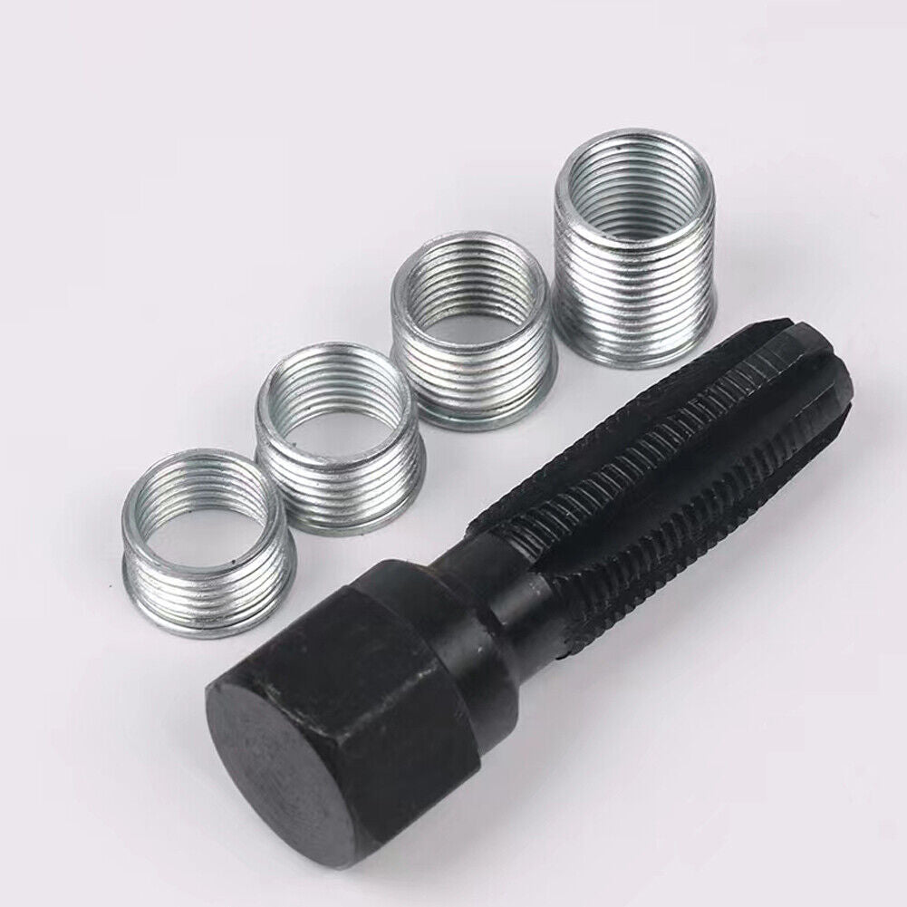 US 14mm Spark Plug Re-thread rethread rethreader repair Tap tool Reamer Inserts