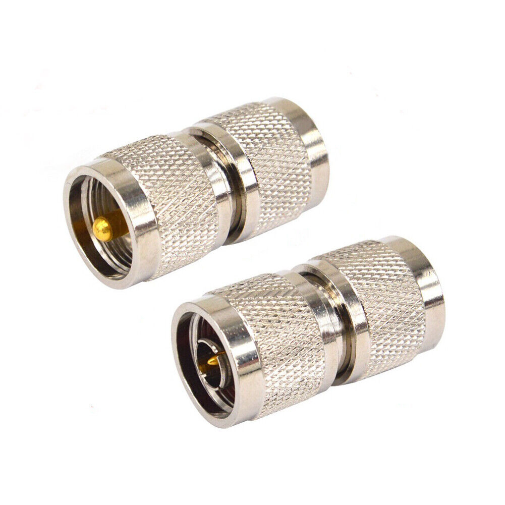 US 1-2 Pack PL259 Male Plug to UHF Male PL-259 RF Coaxial Adapter Connector