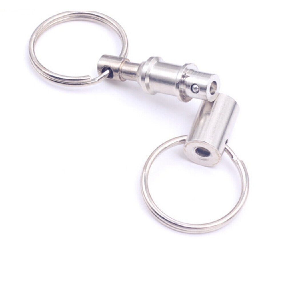 US 10-20 Pcs Handy Basics Quick Release Key Detachable Pull Apart Ring Keychain