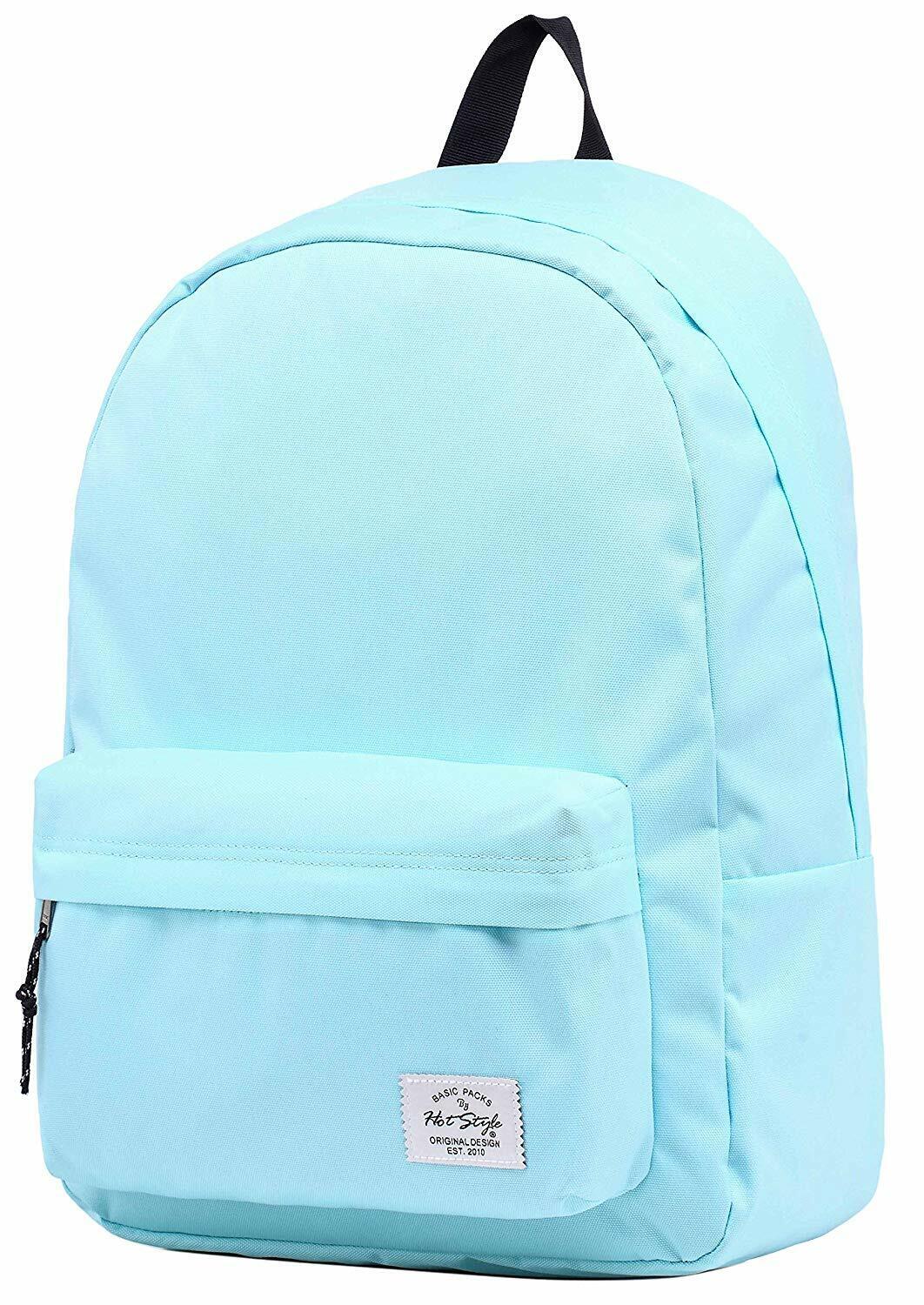 SIMPLAY Classic School Backpack Bookbag, 17"x12.5"x5",Assorted Colors and Prints