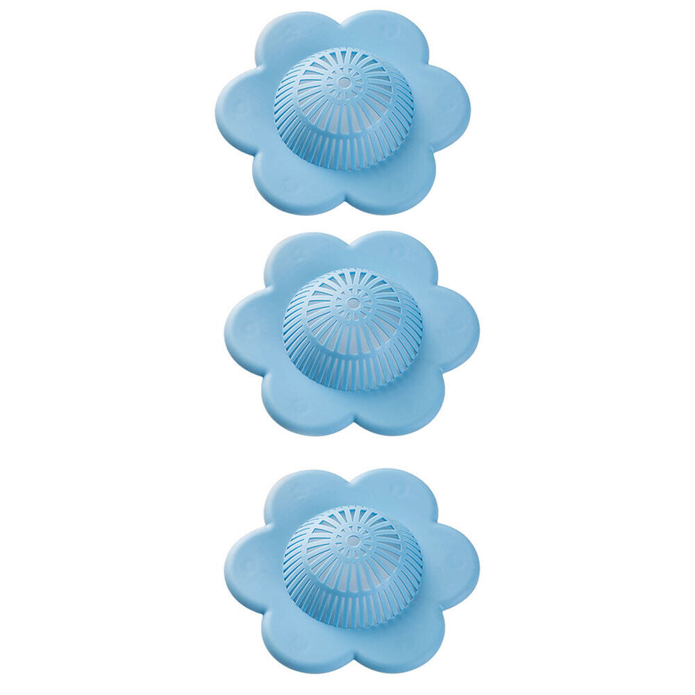 US 3-6 Silicone Sink Hair Catcher Stopper Bathtub Shower Drain Plug Cover Filter