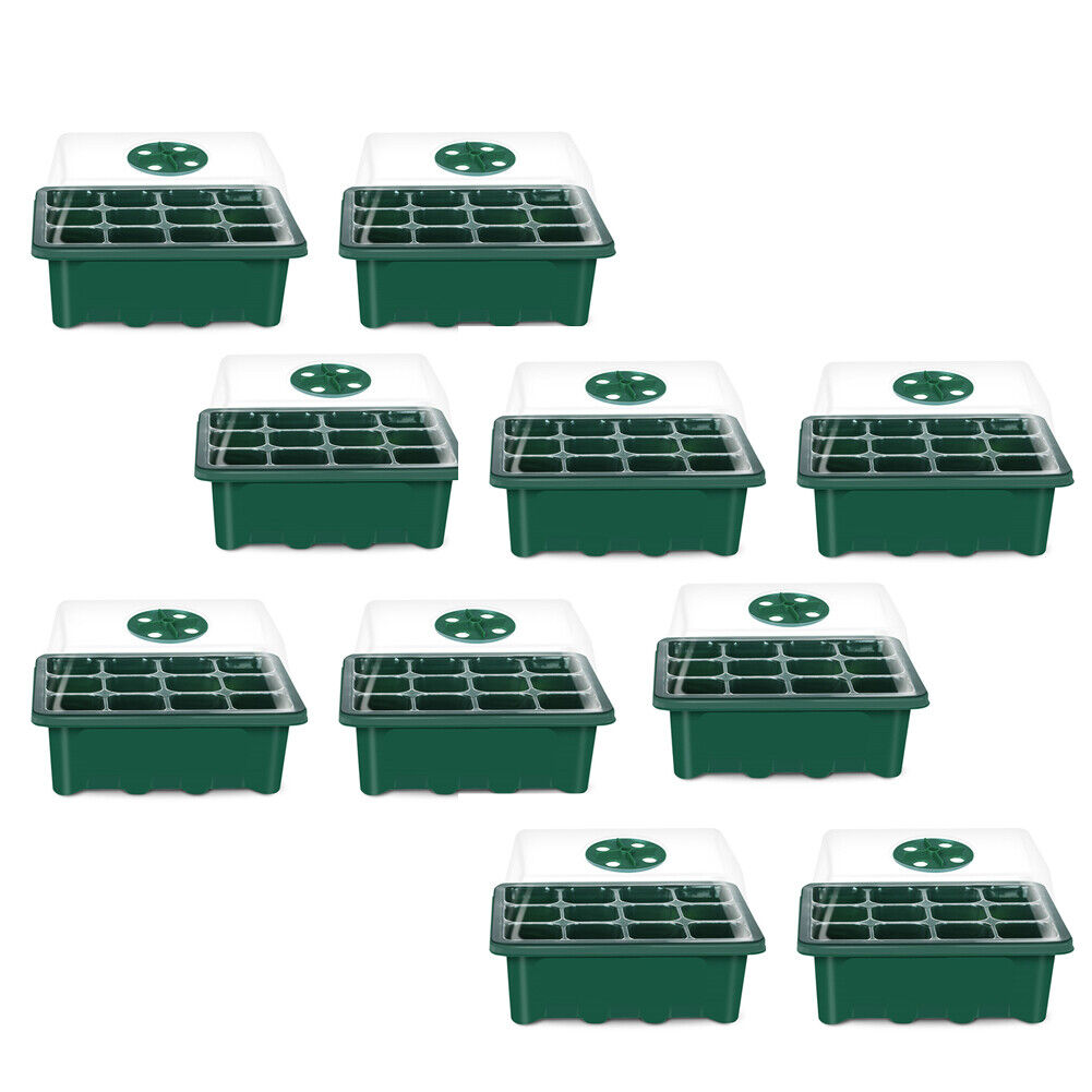 US 5-10 Pack Seed Starter Tray Peat Pots Kit Plant Growing Nursery Biodegradable