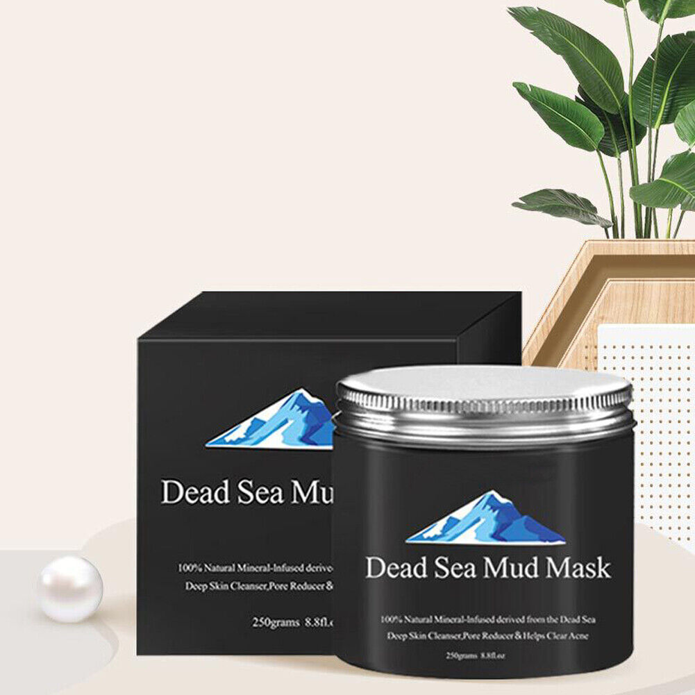 US 2-4Pc Dead Sea Mud Mask Deep Skin Cleanser Facial Black Purifying 250G 8.8 oz