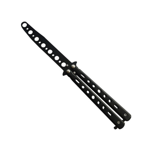 US 1-2 Pack Butterfly knife Practice Martial Swords Steel Metal Folding Training