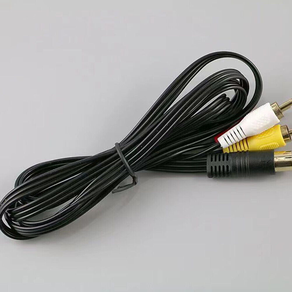 US 2-4 Pack 6FT Audio Video AV Composite Cable Cord for Sega Saturn RCA A/V