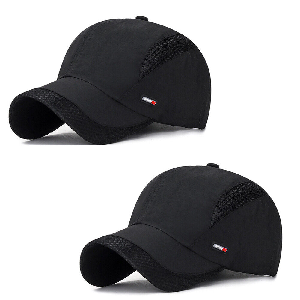 US 1-2Pcs All Season Airy Mesh Thin Quick Dry Baseball Cap Hat UV Protect Sports