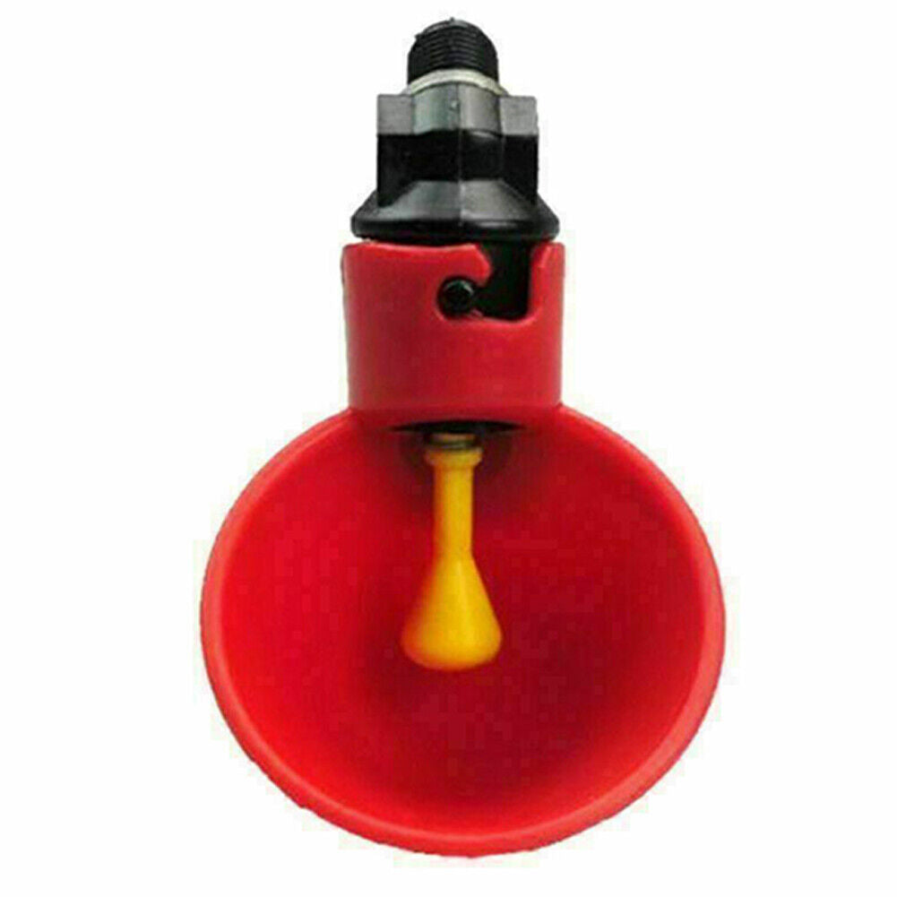 US 10-20 Pcs Poultry Drinker Water Automatic Plastic Bird Drinker Cups Dispenser