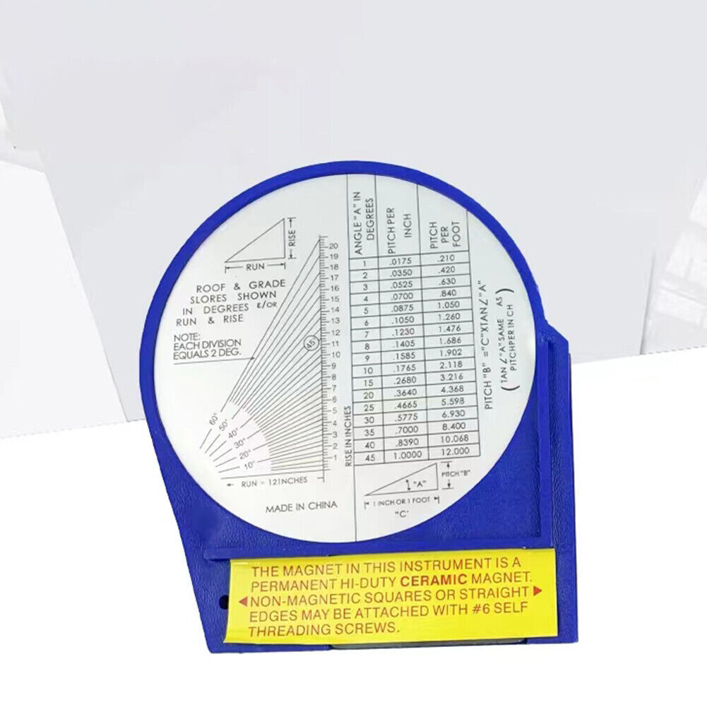 US 1-2 Pack Dial Magnetic Base Angle Finder Gauge Protractor Finding Degree Gage