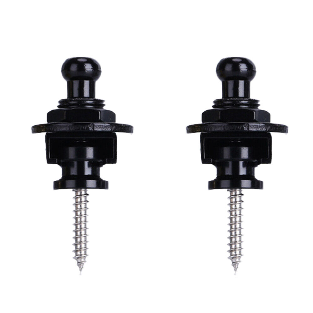 US 4-12 Pcs Guitar Strap Locks Buttons Security Quick Release Binding Components