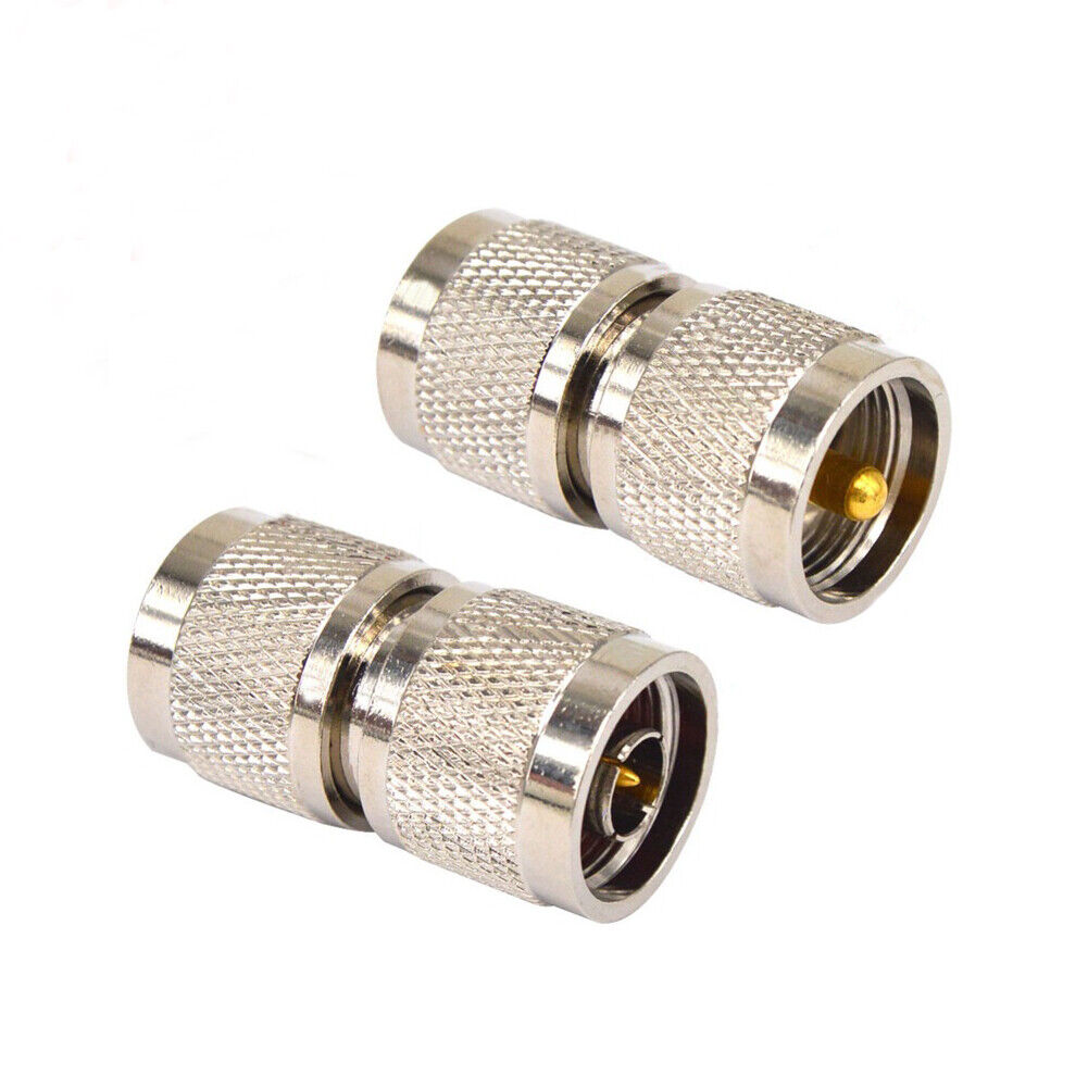 US 1-2 Pack PL259 Male Plug to UHF Male PL-259 RF Coaxial Adapter Connector