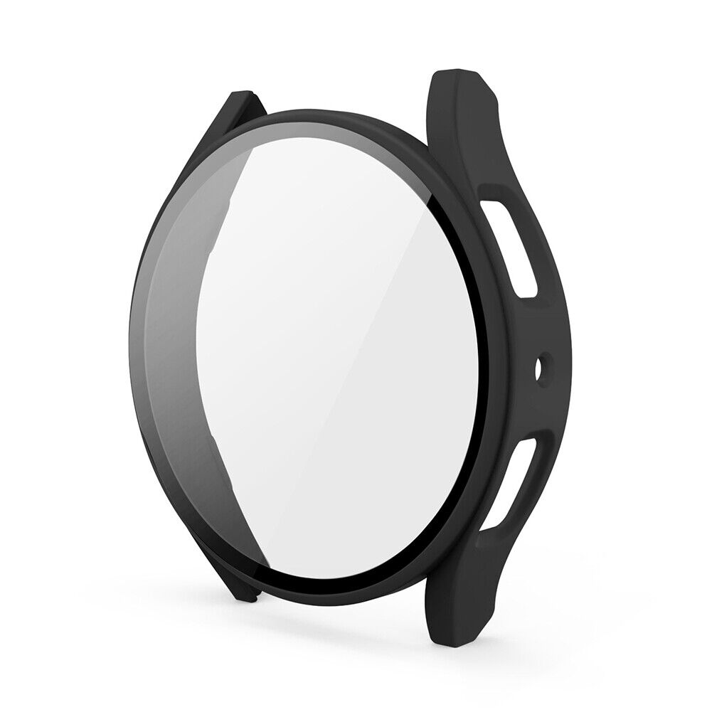 US For Samsung Galaxy Watch 4 5 40 44mm Hard Case Full Glass Screen Protector