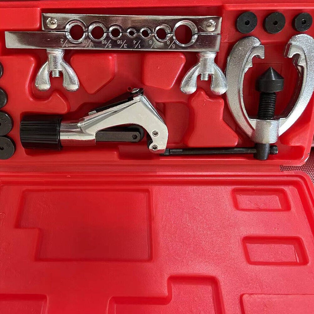 US 3 in 1 Tube Pipe Bender And Brake Air Line Double Flare Flaring Tool Set 13Pc