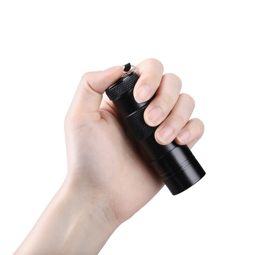 US UV Ultra Violet 12 LED Flashlight Mini Blacklight Aluminum Torch Light 395nM