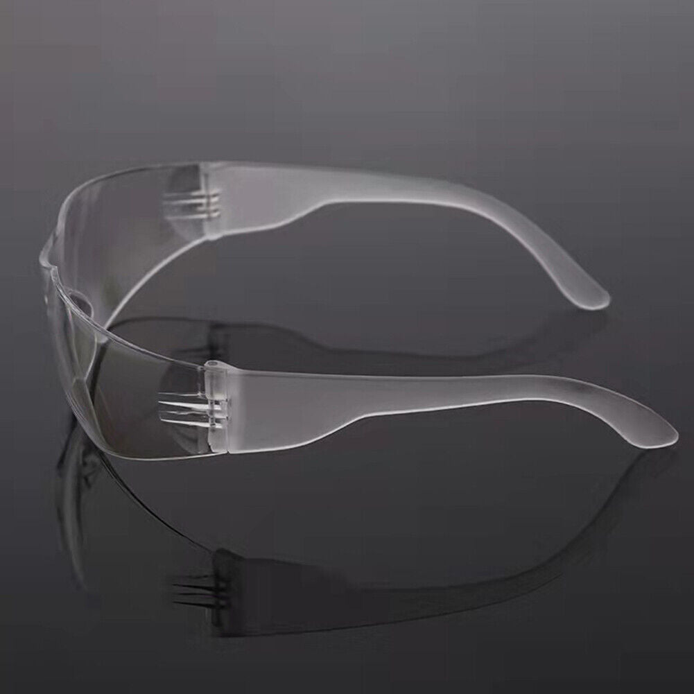 US 12 PAIR Protective Safety Glasses Clear Lens Work UV Lot of 12