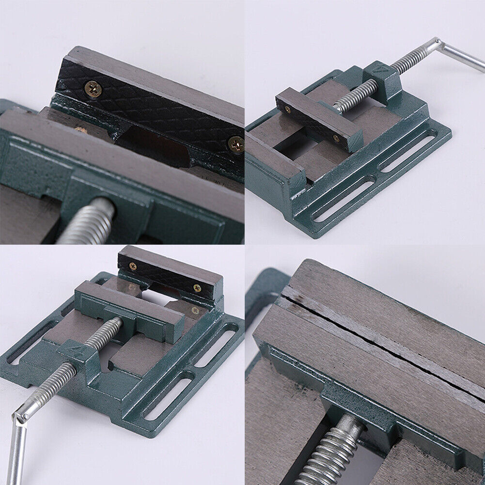 US 1-2 Pack Low Profile Drill Press Vise Heavy Duty Bench Drill Highly Accurate