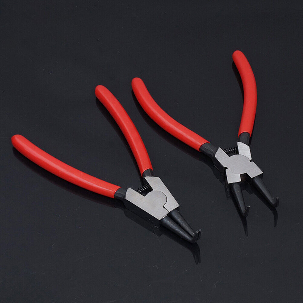 US Heavy Duty 7" Circlip Plier Snap Ring Plier External Internal Kit w/ Pouch