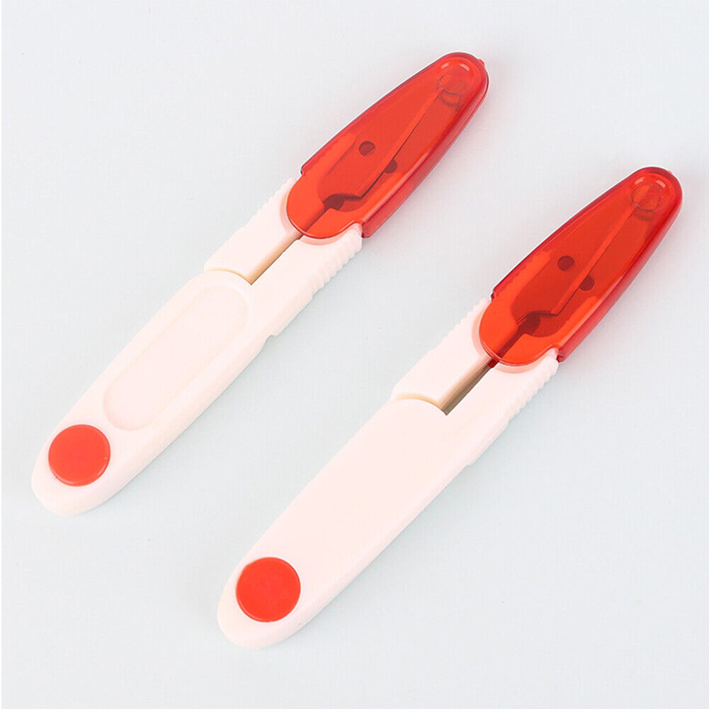 US 4-8 Pack Embroidery Sewing Snips Thread Cutter Cover Scissors Thrum Yarn