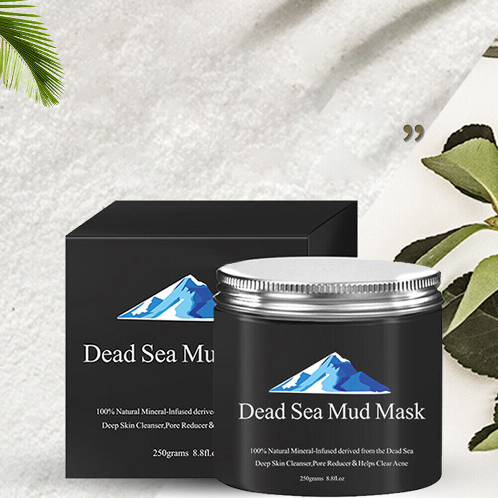 US 2-4Pc Dead Sea Mud Mask Deep Skin Cleanser Facial Black Purifying 250G 8.8 oz