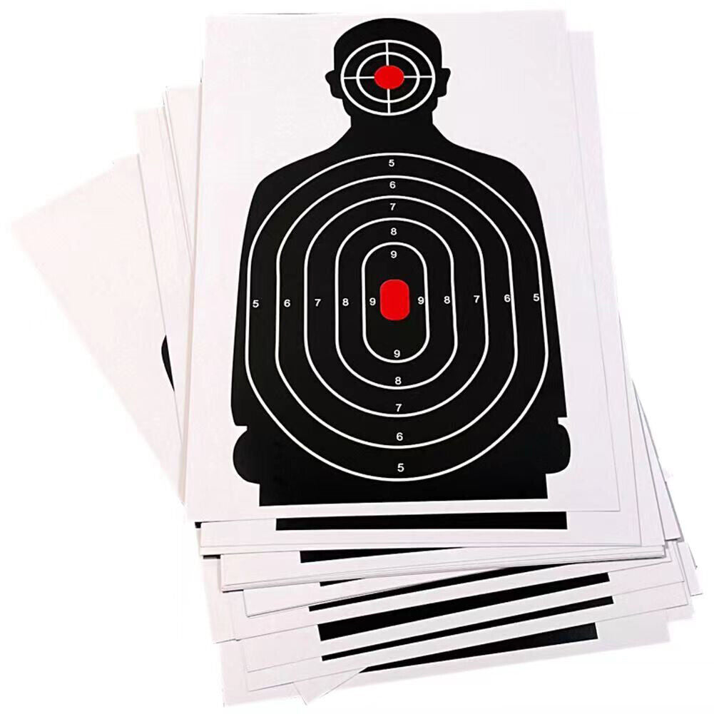 US 50 Pc 12x18'' Shooting Target, Targets for Pistol Shooting Targets for Range
