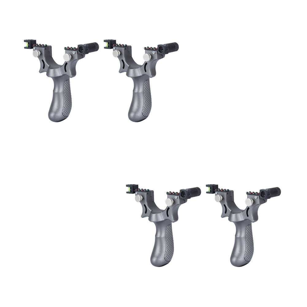 US 2-4 Pcs Professional Catapult Laser Slingshot Hunting Rubber Aim Point Target