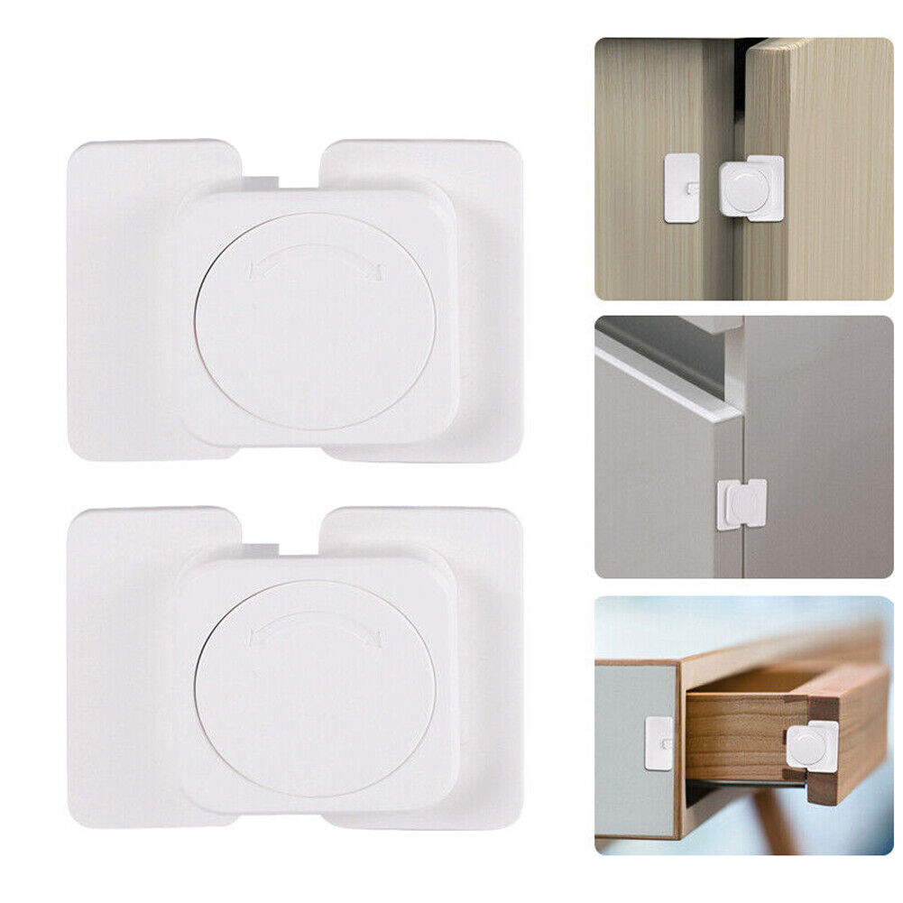 US 4-8Pc Baby Safety Child Lock Home Refrigerator Fridge Freezer Door Lock Latch